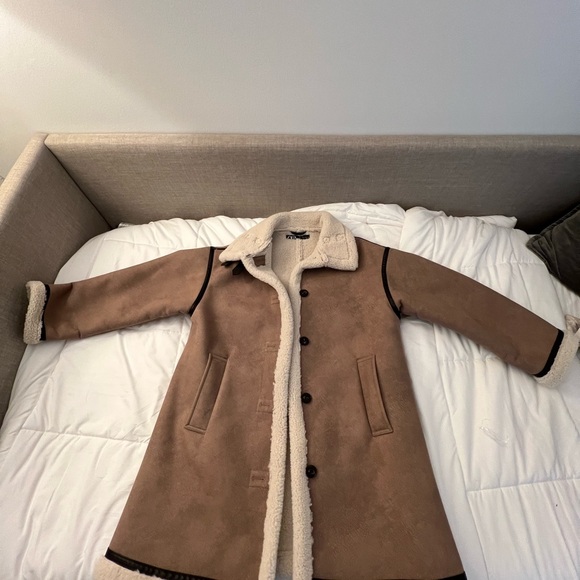 Zara buttoned double face coat - Picture 2 of 3